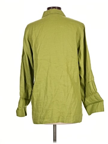 JM Collection Long Sleeve Button-Down Shirt (view 2)