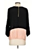 Sam & Lavi 100% Rayon Color Block Black 3/4 Sleeve Top Size S - photo 2