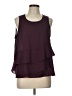 Elle Burgundy Sleeveless Blouse Size L - photo 1