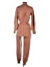 For Love & Lemons 100% Polyester Solid Brown Jumpsuit Size XS - photo 2