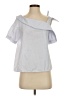 Love Notes Silver Short Sleeve Blouse Size S - photo 1