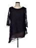 Le Bos 100% Polyester Purple 3/4 Sleeve Blouse Size 12 - photo 1
