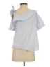 Love Notes Silver Short Sleeve Blouse Size S - photo 2