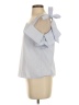 Love Notes Silver Short Sleeve Blouse Size S - photo 5
