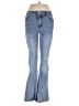 Just Fab Hearts Blue Jeans Size 29 waist - photo 1