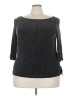 Xscape Gray Silver 3/4 Sleeve Top Size 3X - photo 1