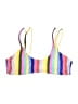 No Boundaries Stripes Yellow Swimsuit Top Size XL - photo 1