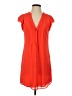 H&M 100% Polyester Solid Orange Casual Dress Size 4 - photo 1