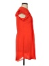 H&M 100% Polyester Solid Orange Casual Dress Size 4 - photo 4
