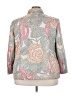 Cj Banks 100% Polyester Print Silver Jacket Size 3X - photo 2