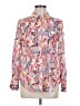 Talbots 100% Cotton Paisley Pink Long Sleeve Blouse Size M - photo 1