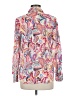 Talbots 100% Cotton Paisley Pink Long Sleeve Blouse Size M - photo 2