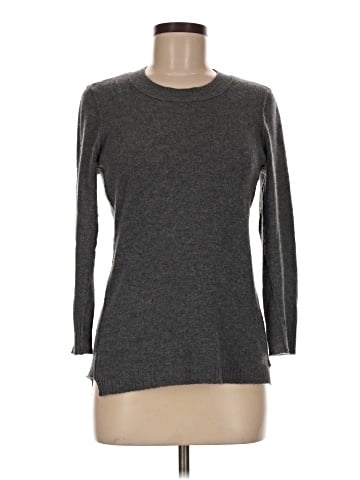 Aqua Cashmere Pullover Sweater (view 1)