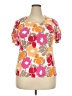 Croft & Barrow Orange Short Sleeve Blouse Size XXL - photo 1