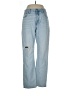 Madewell 100% Cotton Hearts Blue Jeans Size 30 waist - photo 1