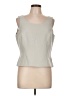 Tahari by ASL 100% Polyester Gray Sleeveless Blouse Size 12 Petite - photo 1