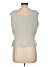 Tahari by ASL 100% Polyester Gray Sleeveless Blouse Size 12 Petite - photo 2