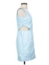 Aqua 100% Polyurethane Blue Cocktail Dress Size XS - photo 4