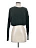 Elodie 100% Acrylic Solid Green Pullover Sweater Size S - photo 1