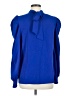 Unbranded 100% Polyester Blue Long Sleeve Blouse Size M - photo 2