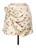 Zara Floral Ivory Casual Skirt Size L - photo 1