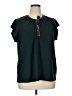 DR2 Teal Short Sleeve Blouse Size XL - photo 1