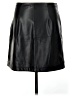 Gap 100% Polyester Black Faux Leather Skirt Size M - photo 2