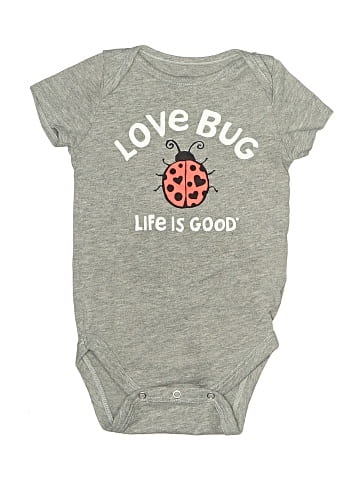 Life Is Good Short Sleeve Onesie (view 1)