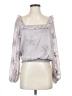 Lovestitch Silver 3/4 Sleeve Blouse Size S - photo 1