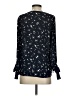 CeCe 100% Polyester Black Long Sleeve Blouse Size S - photo 2