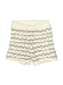 H&M 100% Cotton Chevron-herringbone Ivory Shorts Size 3T - photo 1