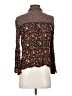 MNG Brown Long Sleeve Blouse Size 8 - photo 2