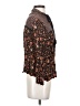 MNG Brown Long Sleeve Blouse Size 8 - photo 4
