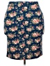 Doublju Floral Blue Casual Skirt Size 2X - photo 2