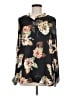 Johnny Was 100% Silk Floral Black Long Sleeve Silk Top Size M - photo 1