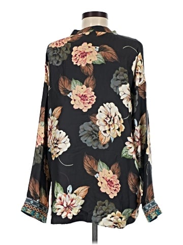 Johnny Was Long Sleeve Silk Top (view 2)