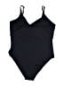 White Birch Solid Black One Piece Swimsuit Size XL - photo 2