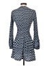 Maje 100% Polyester Argyle Blue Casual Dress Size EU (FR) 34 / US 2 - photo 2