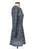 Maje 100% Polyester Argyle Blue Casual Dress Size EU (FR) 34 / US 2 - photo 4