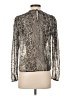 Aqua Silver Long Sleeve Blouse Size XS - photo 2