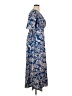 Shein Paisley Blue Casual Dress Size L - photo 4