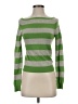 Theory Stripes Green Turtleneck Sweater Size S - photo 1
