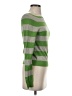 Theory Stripes Green Turtleneck Sweater Size S - photo 4