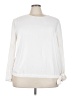 Remade 100% Polyester White Long Sleeve Top Size 3X - photo 1