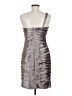 Adrianna Papell Metallic Silver Cocktail Dress Size 6 - photo 2