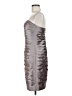 Adrianna Papell Metallic Silver Cocktail Dress Size 6 - photo 5