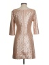 Etcetera Metallic Tan Cocktail Dress Size 00 - photo 2