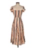 Leith 100% Rayon Stripes Tan Casual Dress Size XXS - photo 2