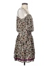 Floreat 100% Polyester Floral Gray Casual Dress Size 2 - photo 4