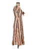 Leith 100% Rayon Stripes Tan Casual Dress Size XXS - photo 4
